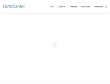 Tablet Screenshot of criticalaire.com
